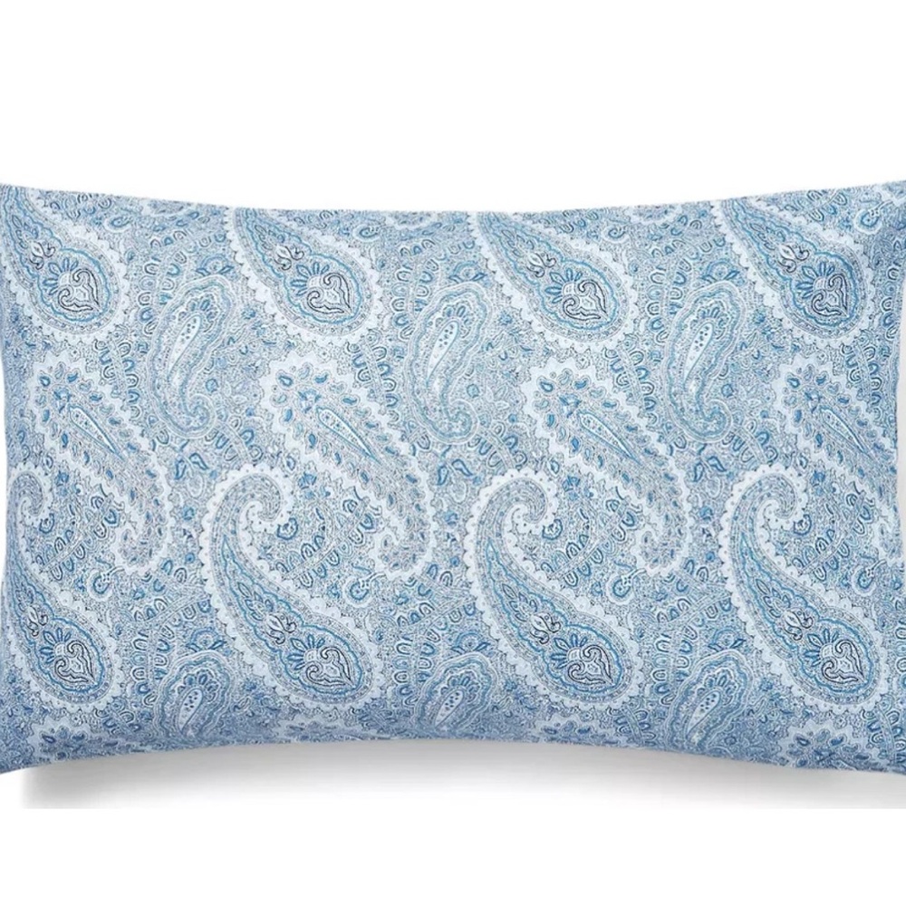 Lauren Ralph Lauren Bantry Blue Paisley King Pillowcases set of 2 NWT